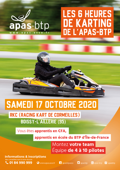 Les 6 heures de karting CFA de l'APAS-BTP