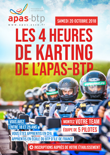 APAS-BTP : 4 heures de karting CFA Apprentis du BTP