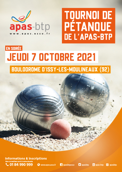 Tournoi de Pétanque APAS-BTP
