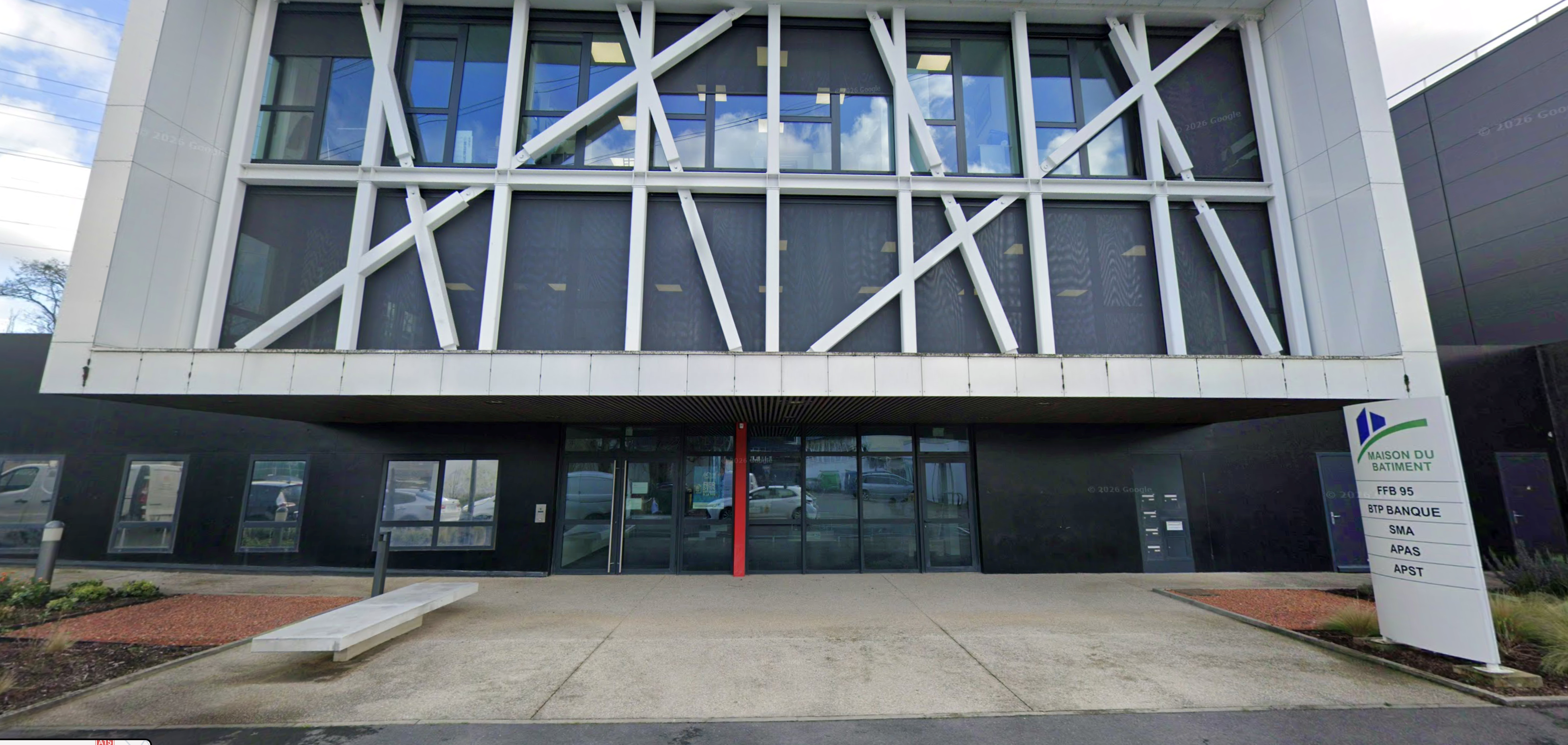 Façade du point de contact APAS-BTP Cergy