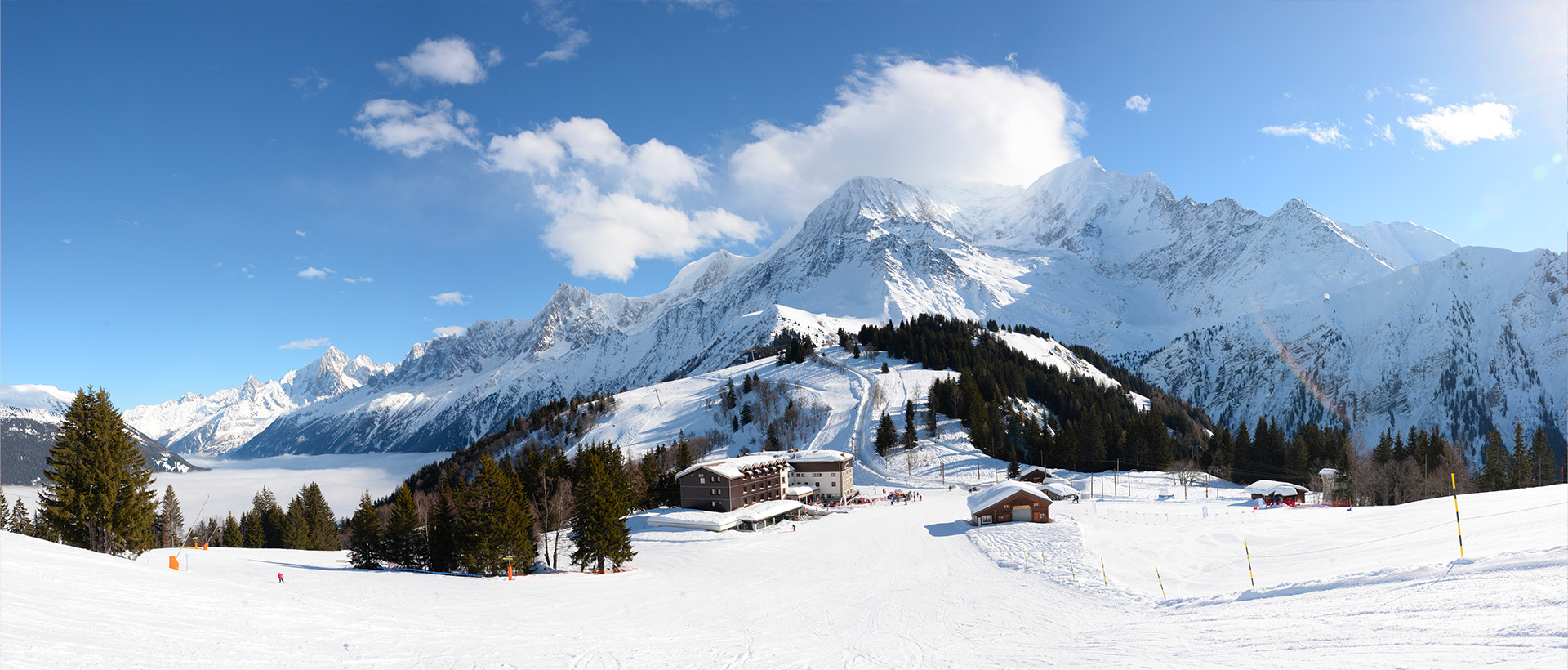 Col de Voza sous la neige - massif du Mont-Blanc
