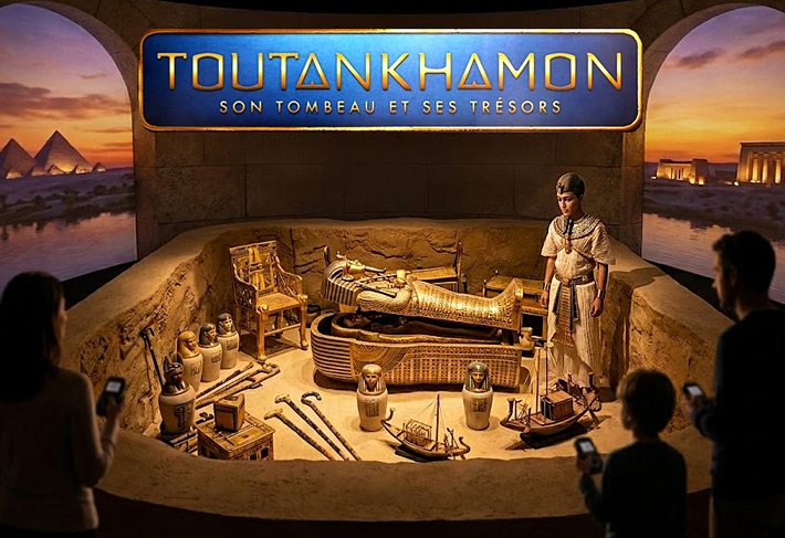 Tout&acirc;nkhamon, l'exposition immersive