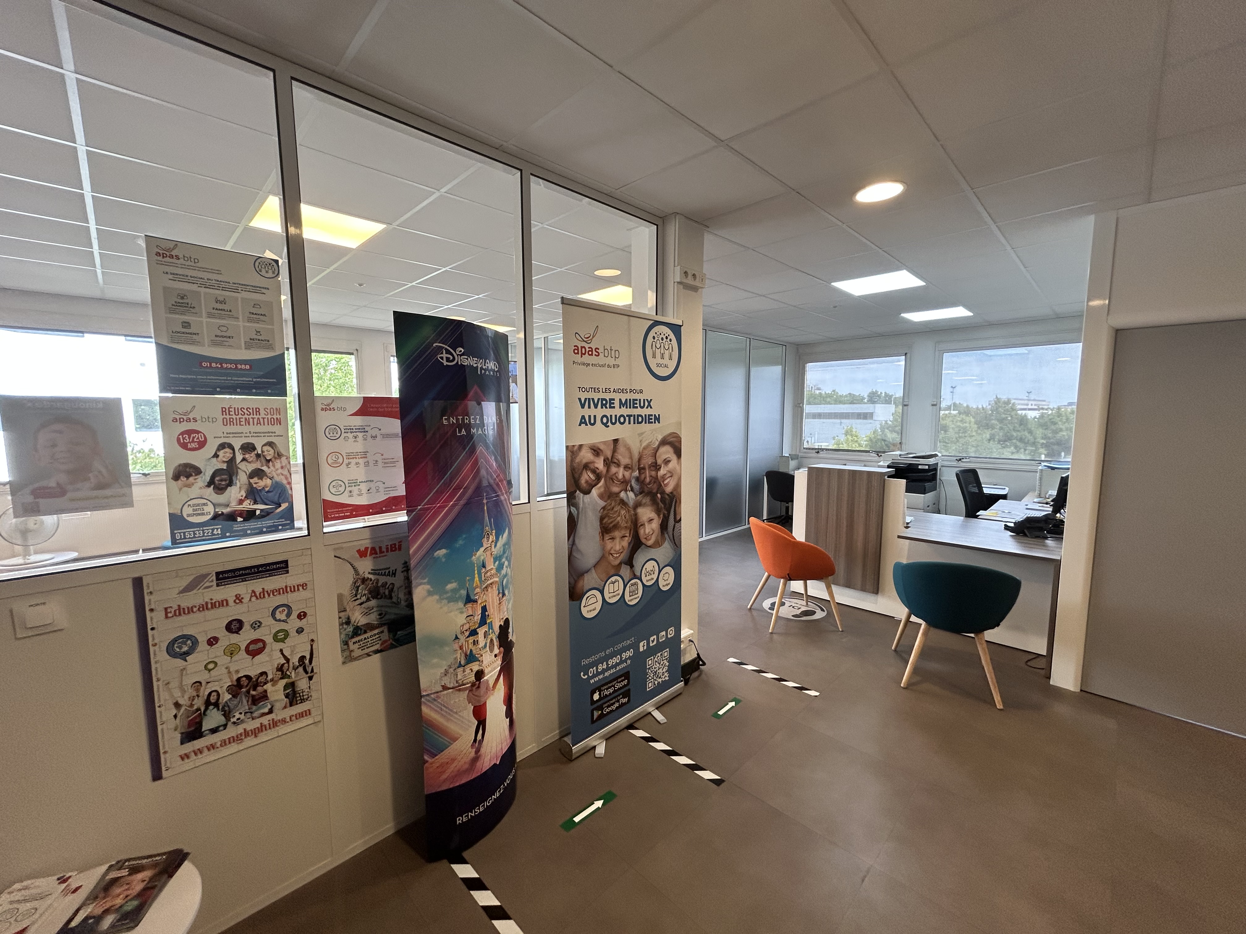 Int&eacute;rieur du point de contact APAS-BTP Nanterre