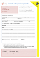 APAS-BTP - Vacances enfants - Demande de dérogation exceptionnelle