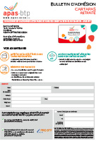 Bulletin d'adhésion Cartapas retraité