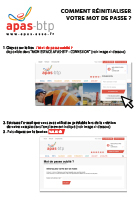 APAS-BTP - réinitialisation de mot de passe