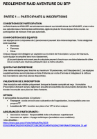 Raid aventure - Conditions Générales 2026